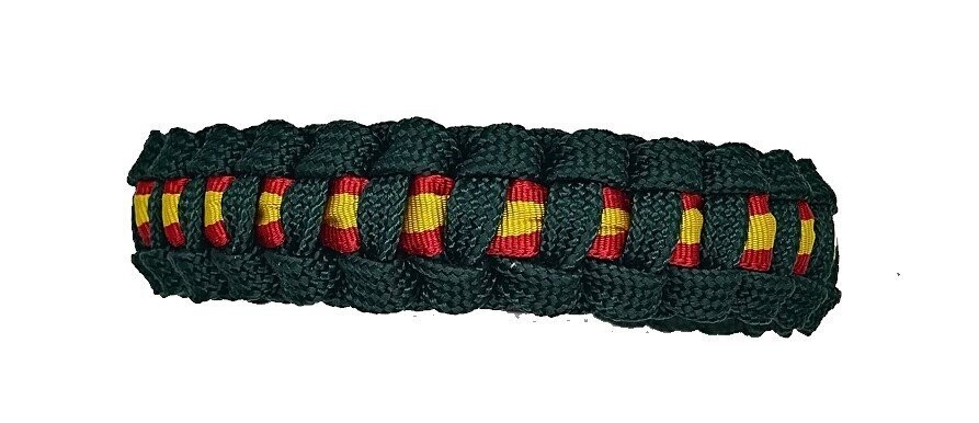 PULSERA FINA VERDE OLIVA BANDERA