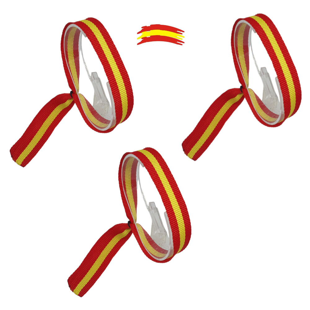 CINTAS PULSERAS ESPAÑA 3 UNIDADES