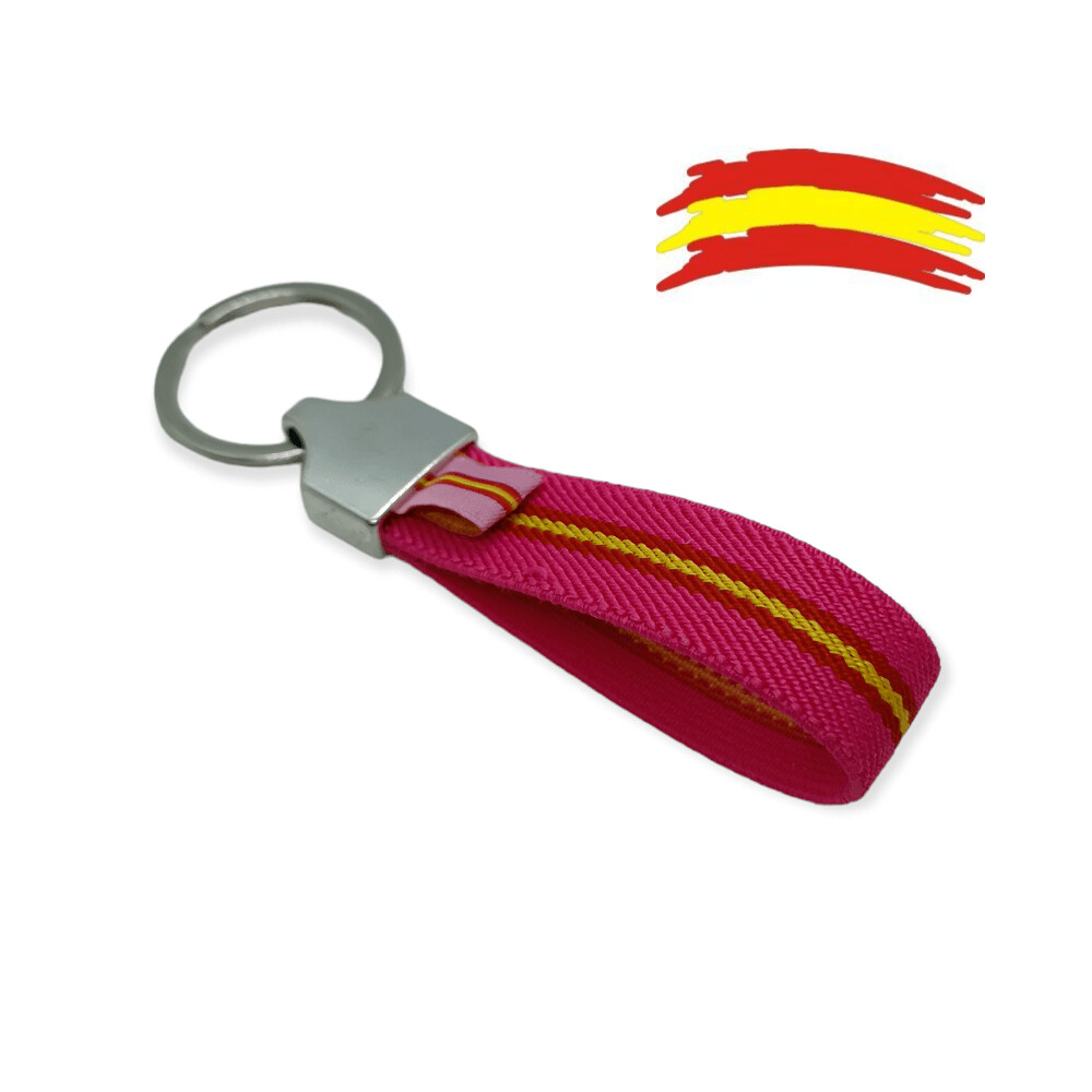 ​LLAVERO ELASTICO ​ ROSA