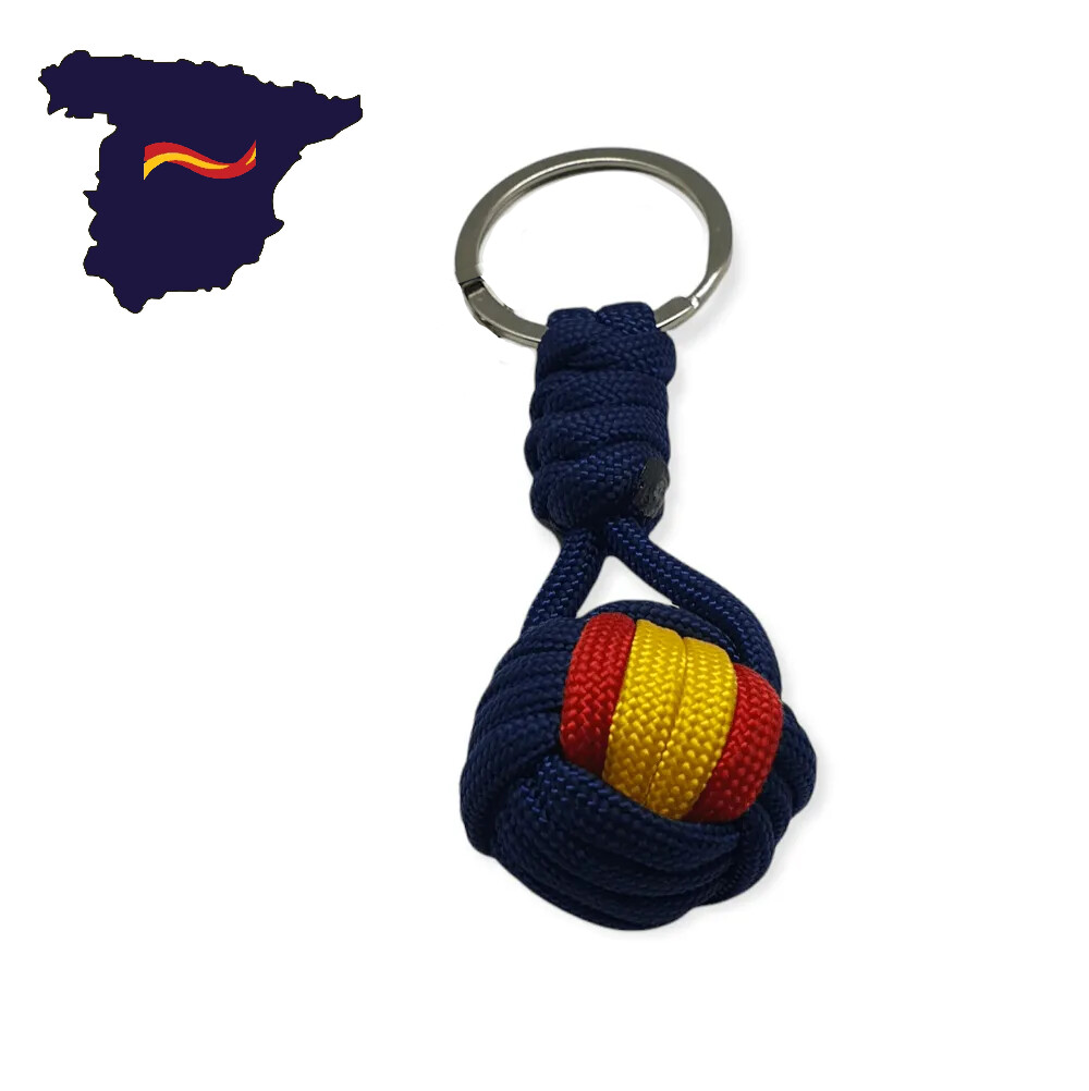 LLAVERO BOLA ESPAÑA AZUL MARINO