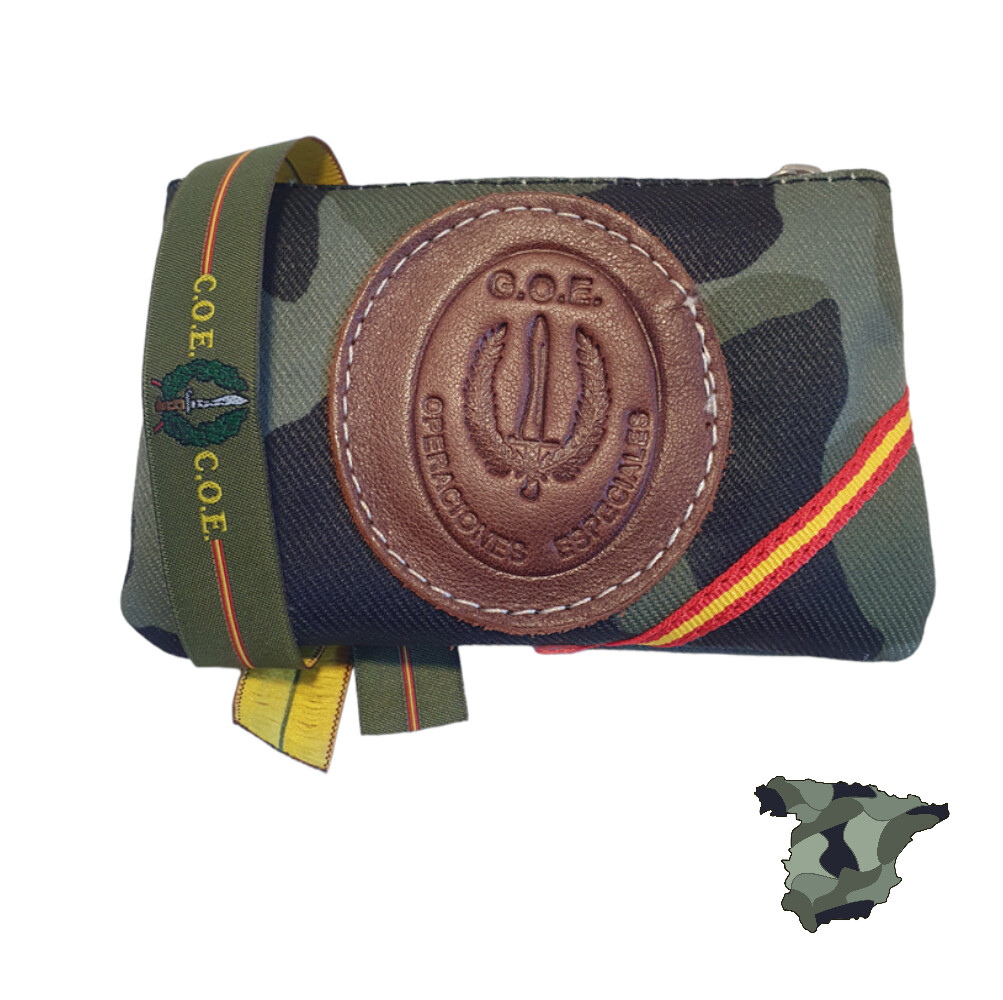 MONEDERO BOSCOSO C.O.E. TELA LONA Y CINTA PULSERA