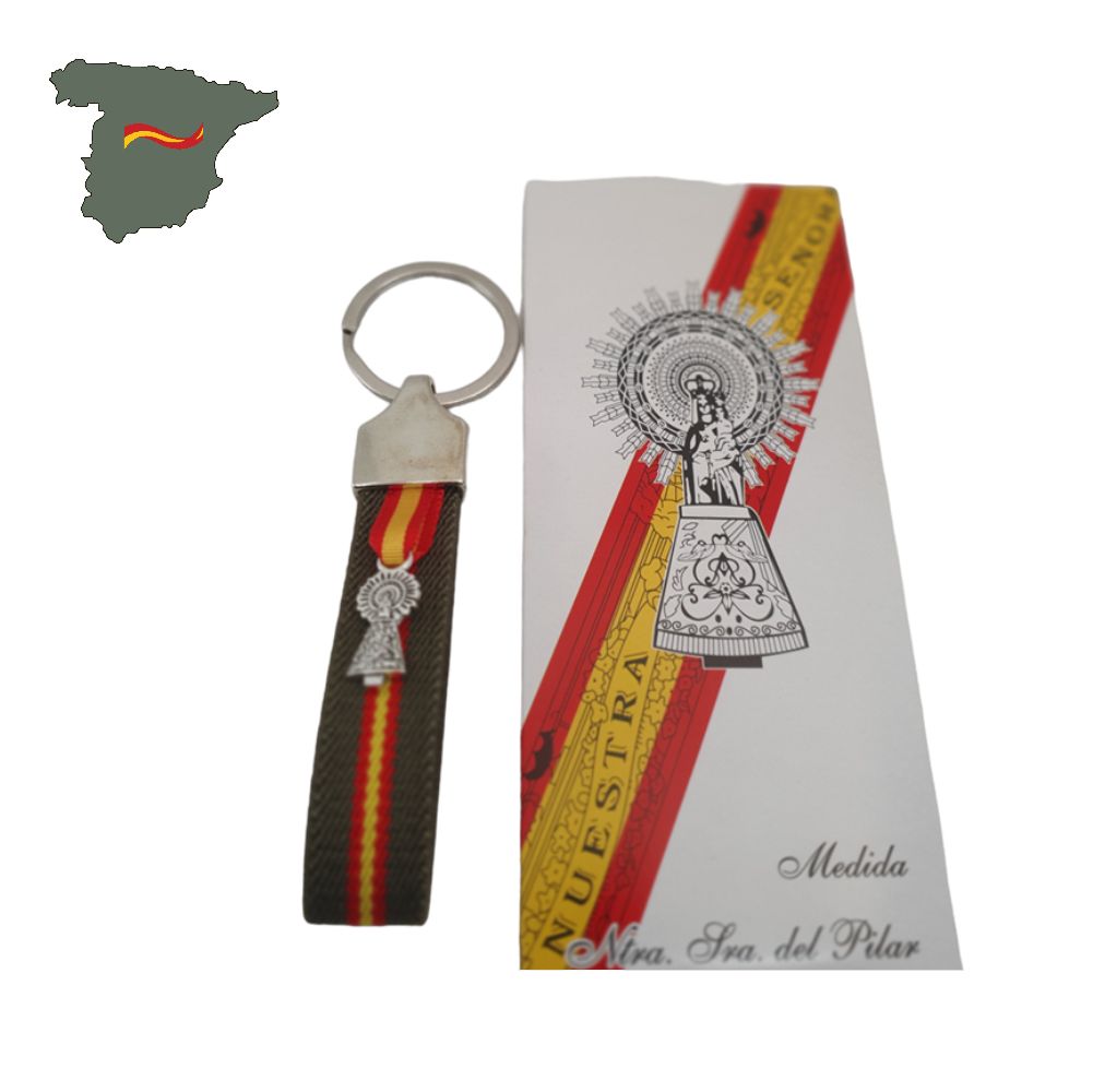 CINTA Y LLAVERO EL PILAR VERDE OLIVA