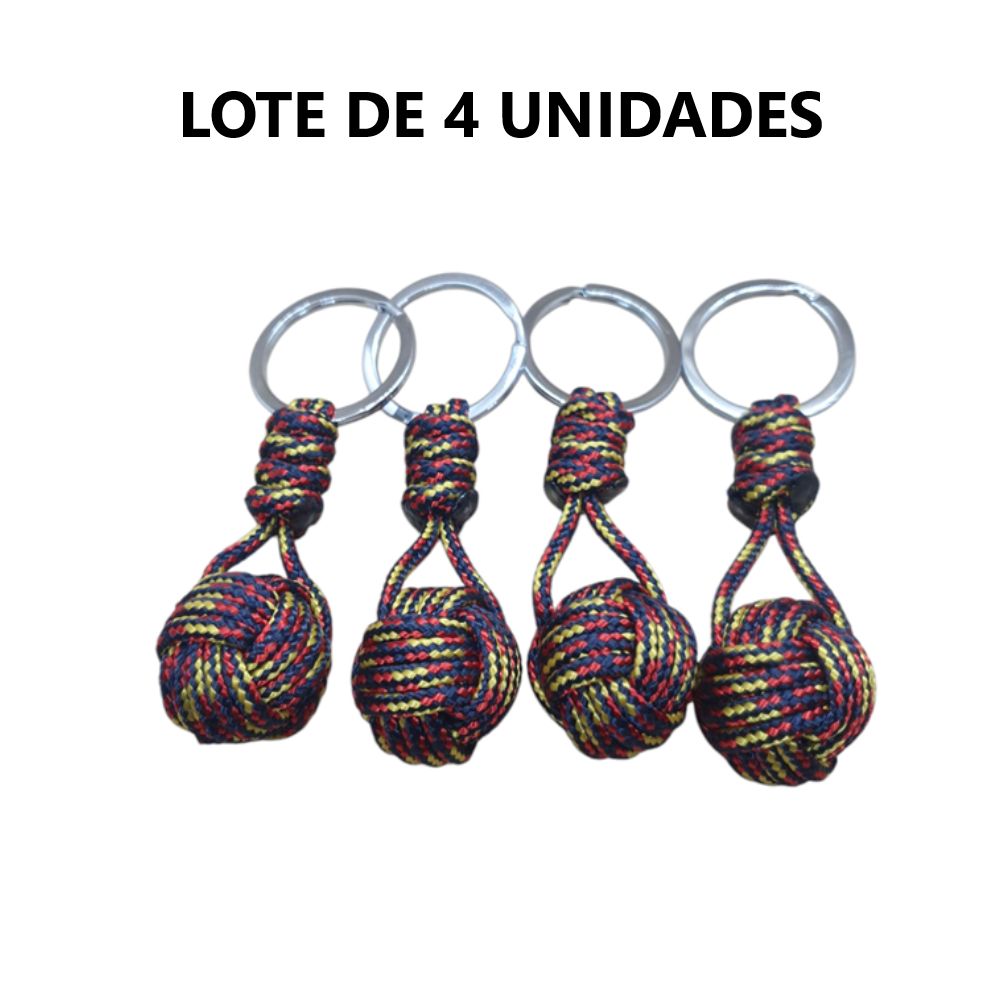 4 UNIDADES LLAVEROS NAUTICOS  AZUL ESPAÑA