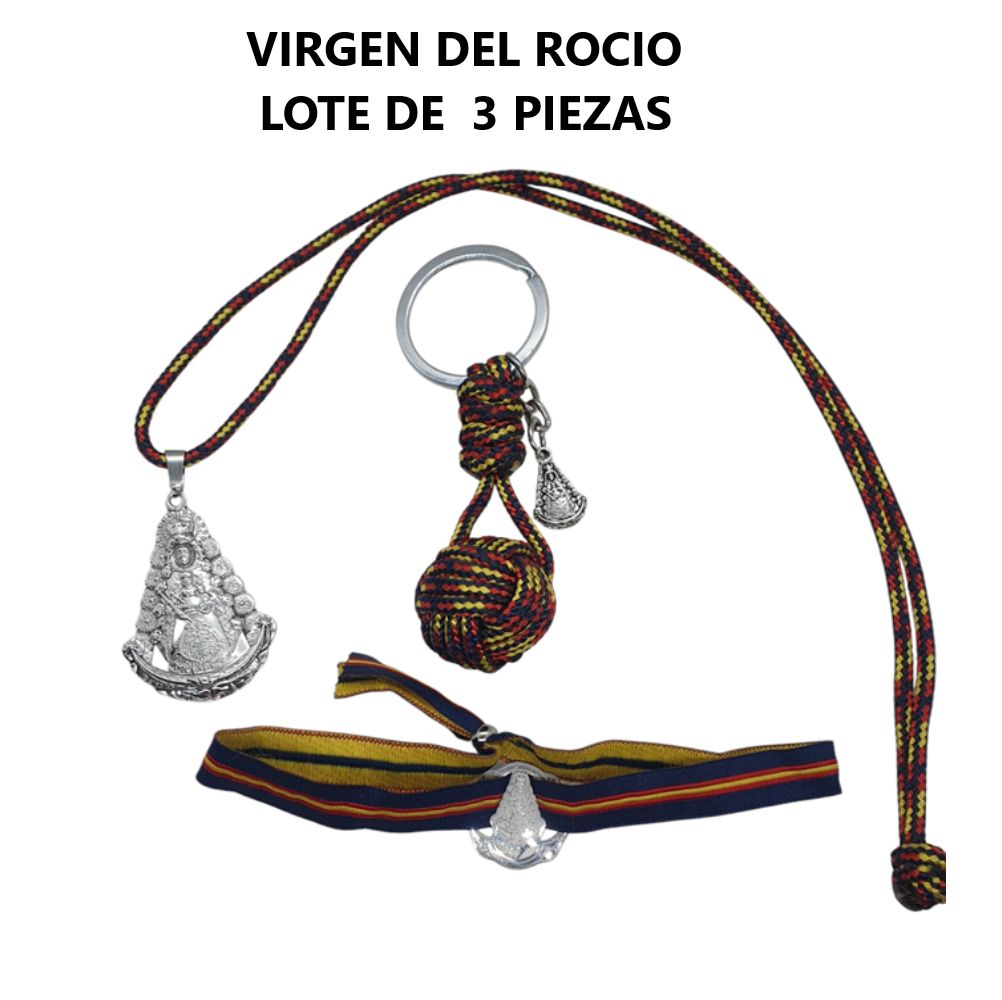 PACK 3 PIEZAS VIRGEN DEL ROCIO