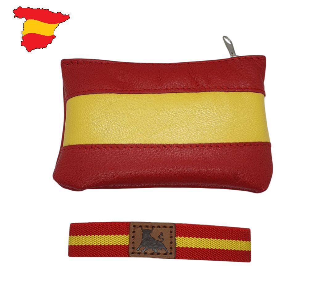 MONEDERO PIEL Y CPULSERA TORO ESPAÑA