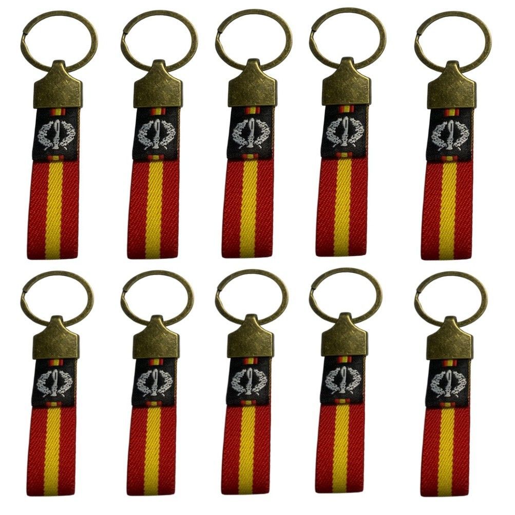 10 LLAVEROS ELASTICOS ESPAÑA COE