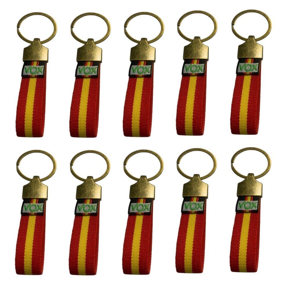 10 LLAVEROS ELASTICOS ESPAÑA VOX