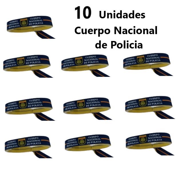 10 UNIDADES CINTA BORDADA DEL CNP