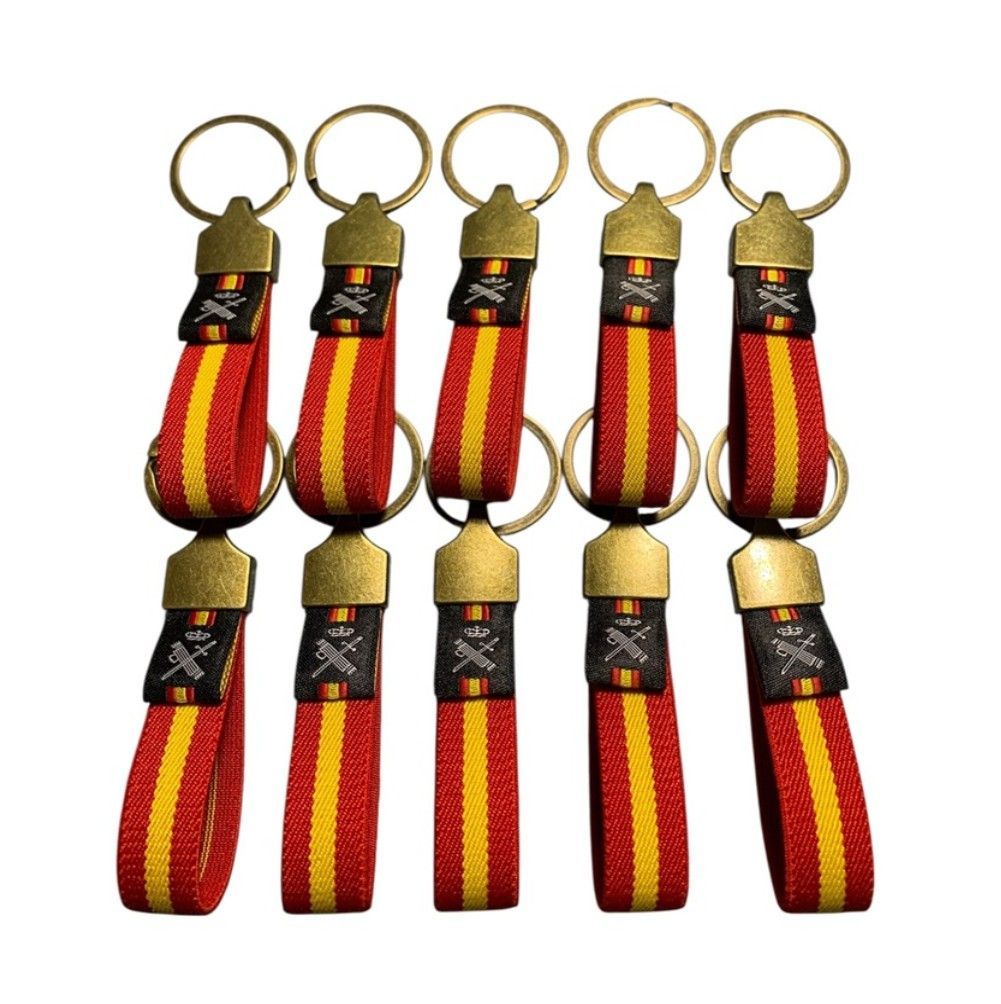 10 LLAVEROS ELASTICOS ESPAÑA GUARDIA CIVIL.