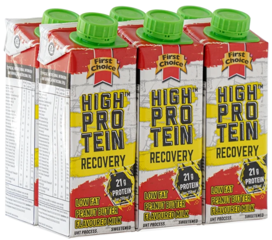 High-Protein Recovery Milk | Peanut Butter Flavoured - 1 x 6 pack (250ml)