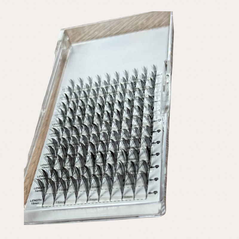 Feather Black Fans D curl 0.07 8-15 MIX