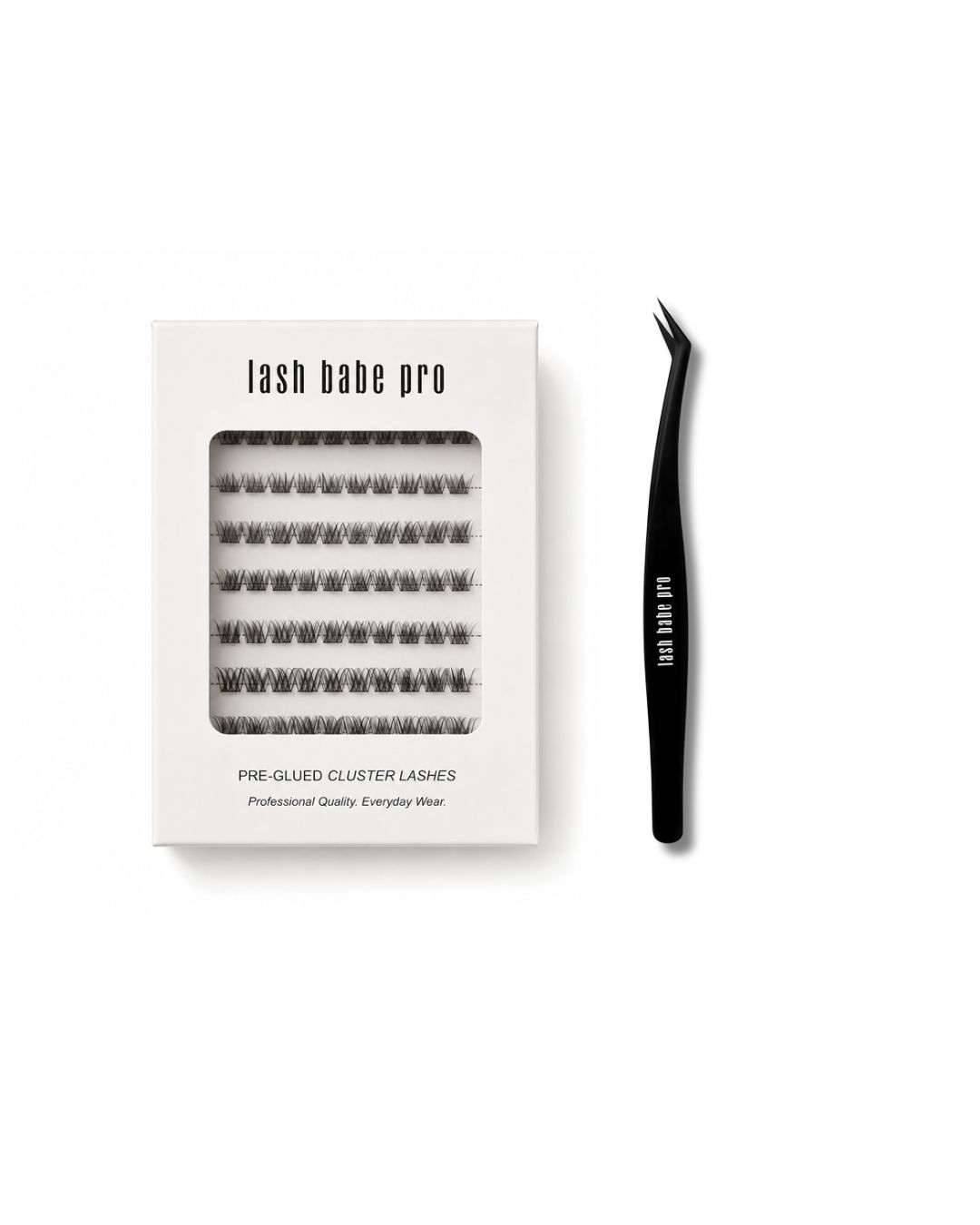 Pre-glued Lash Clusters + Applicator