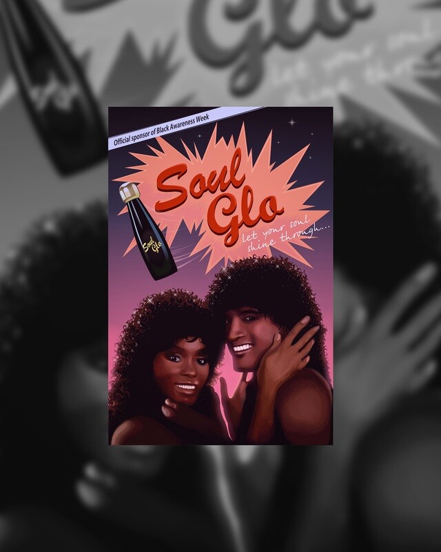 Coming to America: Soul Glo postcard