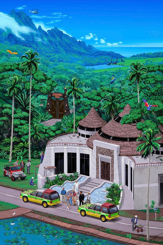 Jurassic Park: A Day on Isla Nublar 1993 poster Jurassic Park: A Day on Isla Nublar 1993 poster