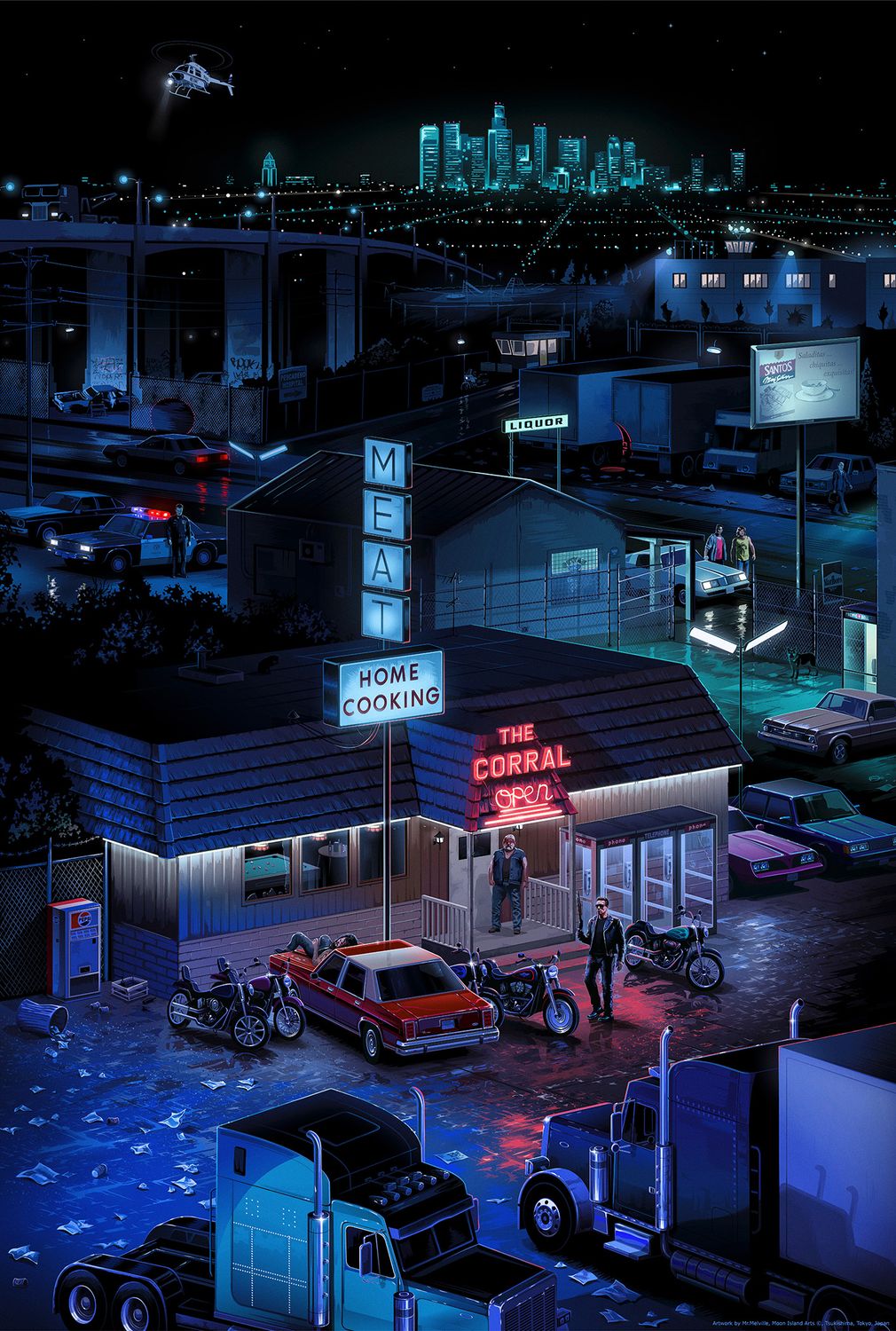 Terminator 2: A Night in LA 1991 poster