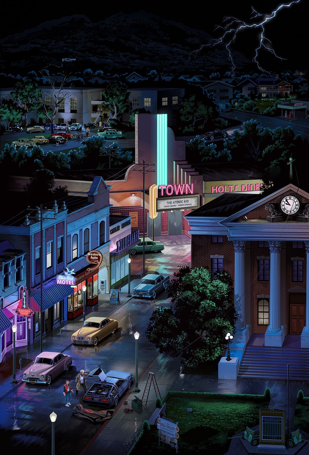 Back to The Future: A Night in Hill Valley 1955 poster