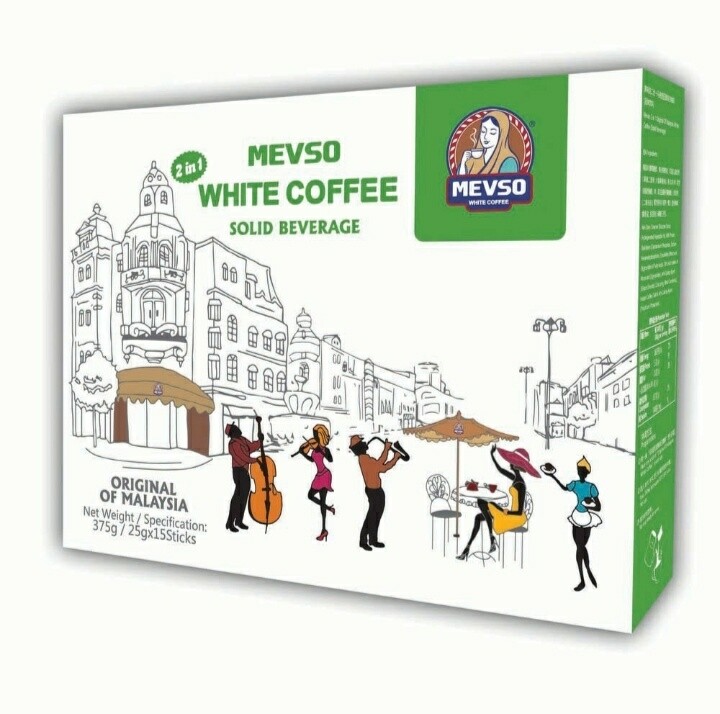 MEVSO White Coffee 2in1 (25g X 15stick)
