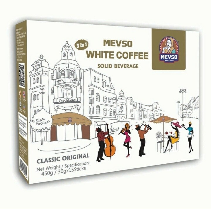 MEVSO White Coffee 3 in 1 (30g x 15stick)