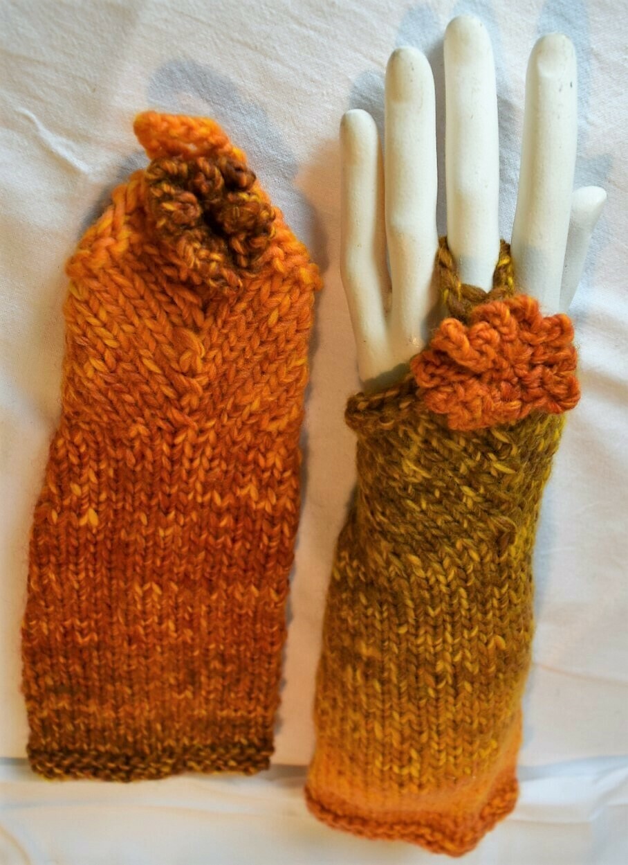 Manchons en laine (Orange)
