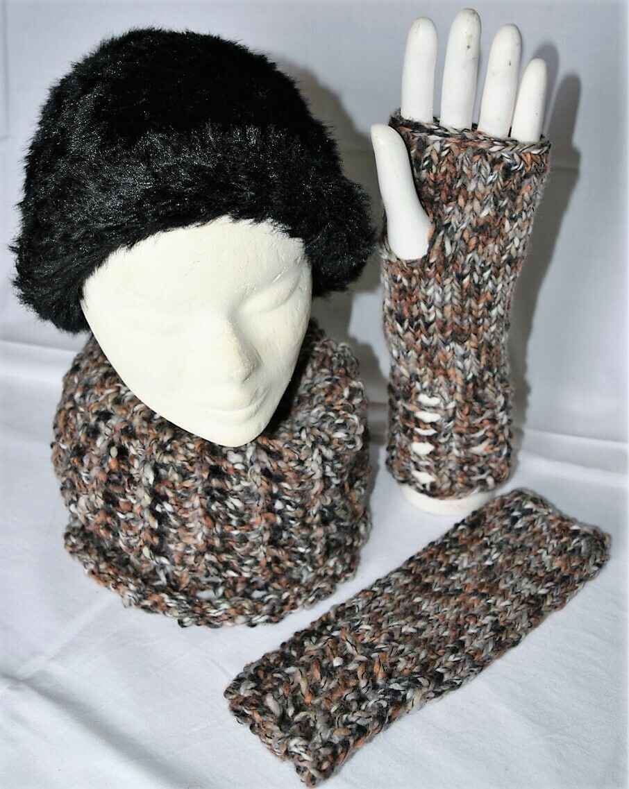 Ensemble col et manchons