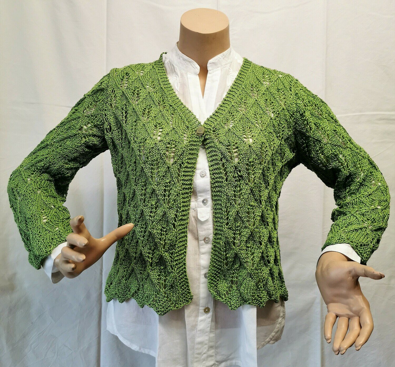Jaquette style boléro (couleur vert printemps)
