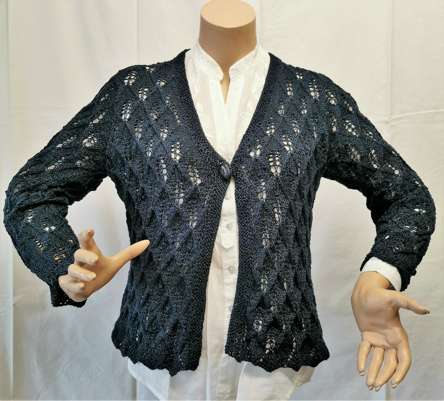 Jaquette style boléro (couleur bleu foncé)