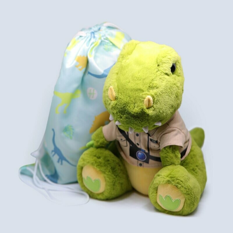 小暴龍Fifi公仔和索繩袋套裝Fifi the T. rex “Fifi” soft toy  with drawstring backpack