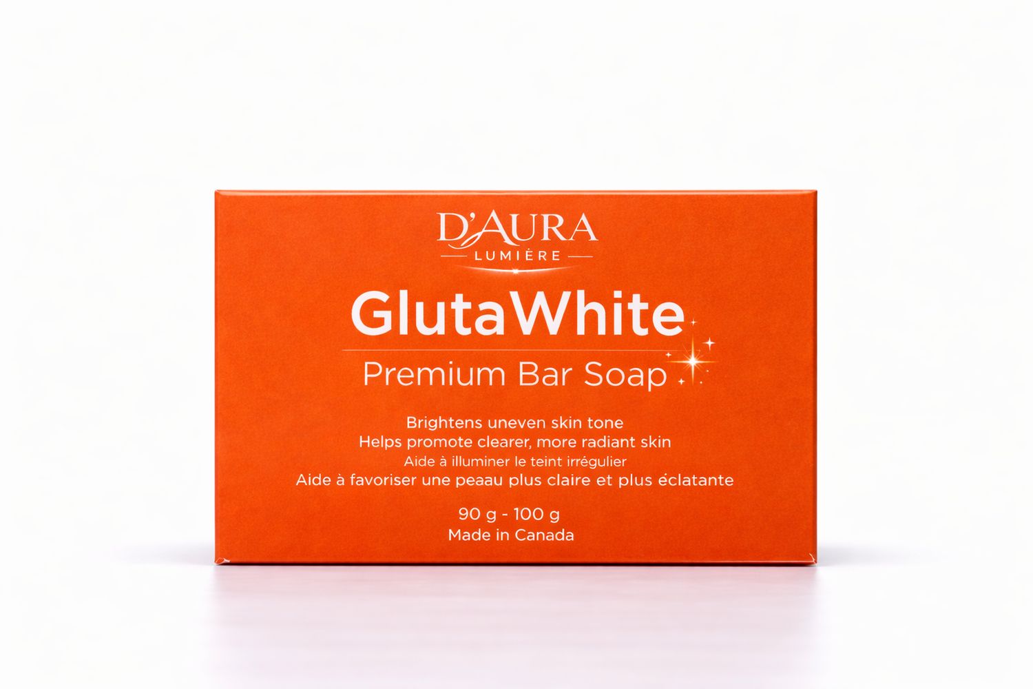 D’Aura GlutaWhite Premium Bar Soap (90–100 g)