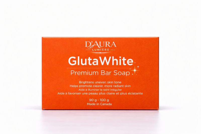 D’Aura GlutaWhite Premium Bar Soap (90–100 g)