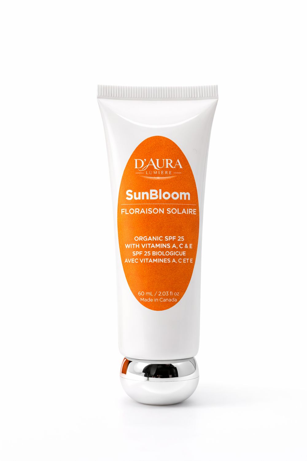 SunBloom Organic SPF 30 Mineral Sunscreen with Vitamins A, C &amp; E (60 mL / 2.03 fl oz)