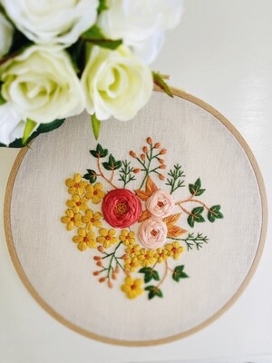Hand Embroidery full kit “Back Garden” design