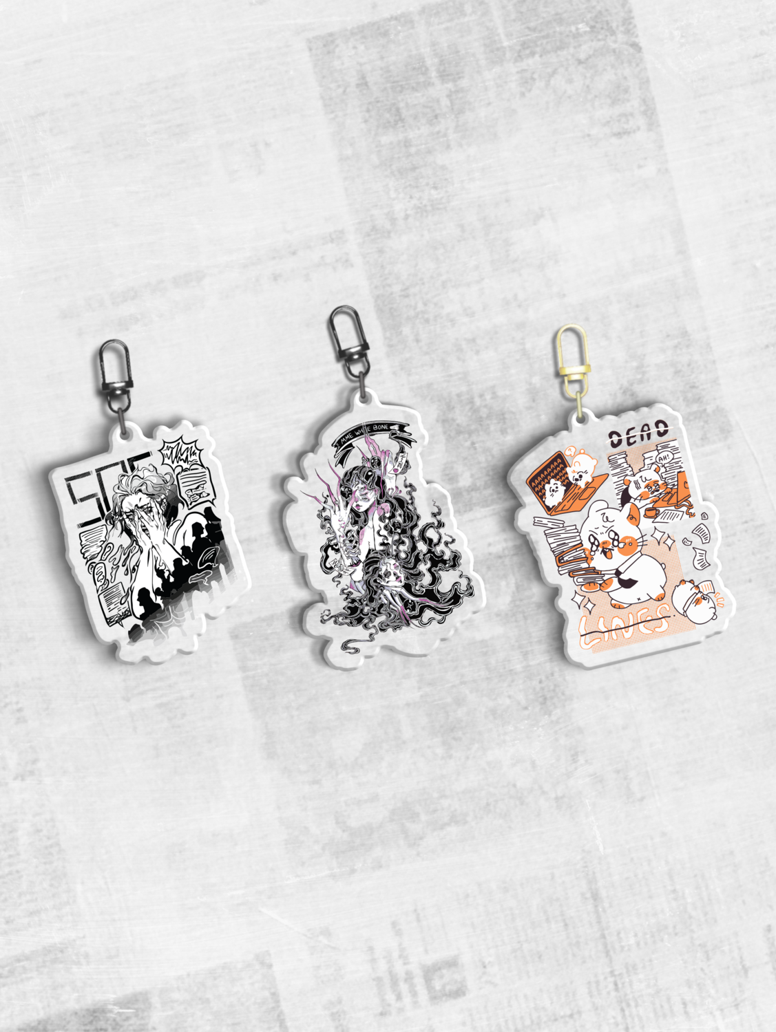 Fearville Acrylic Charms
