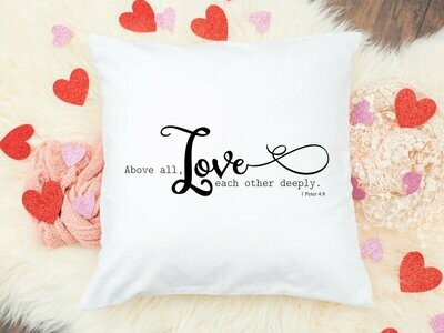 Love Each Other Throw Pillow