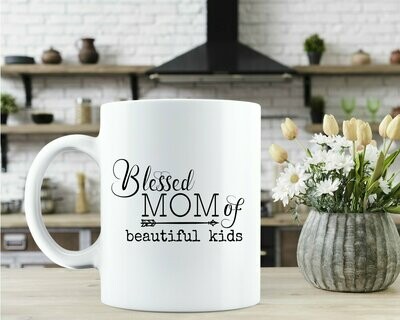 Blessed Mom of Beautiful Kids Mug