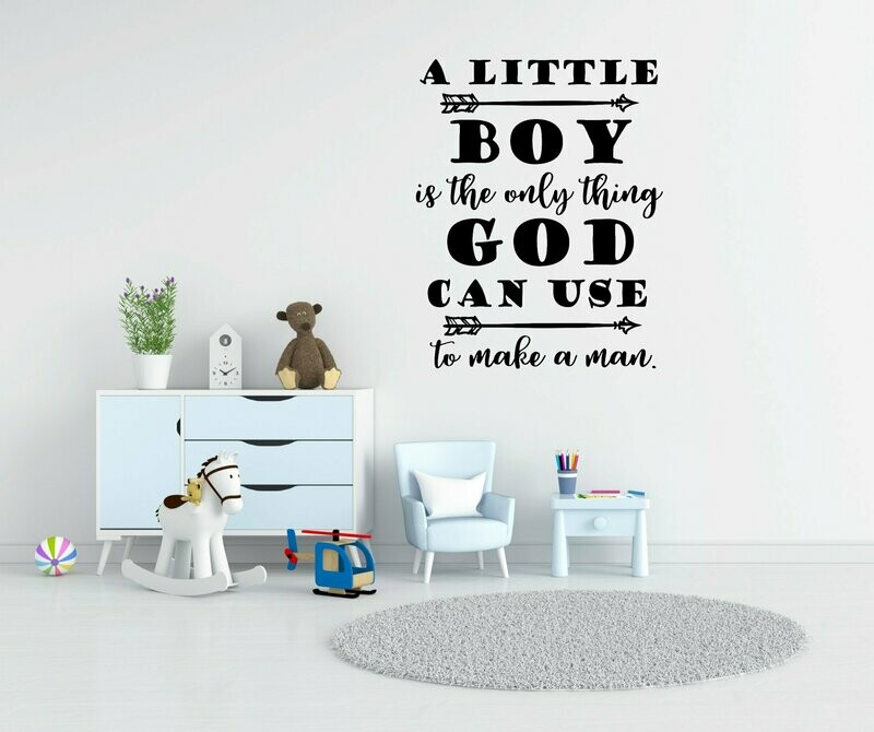 A Little Boy Vinyl Wall Decal