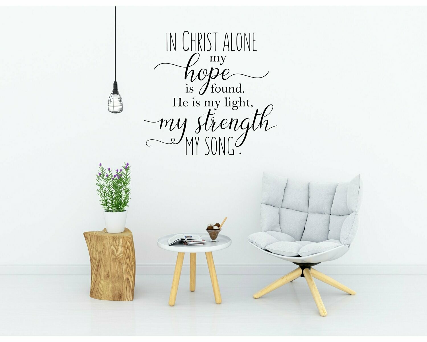 In Christ Alone Vinyl Wall Decal