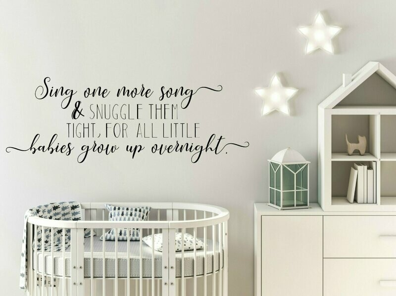 Sing One More Song Vinyl Wall Decal