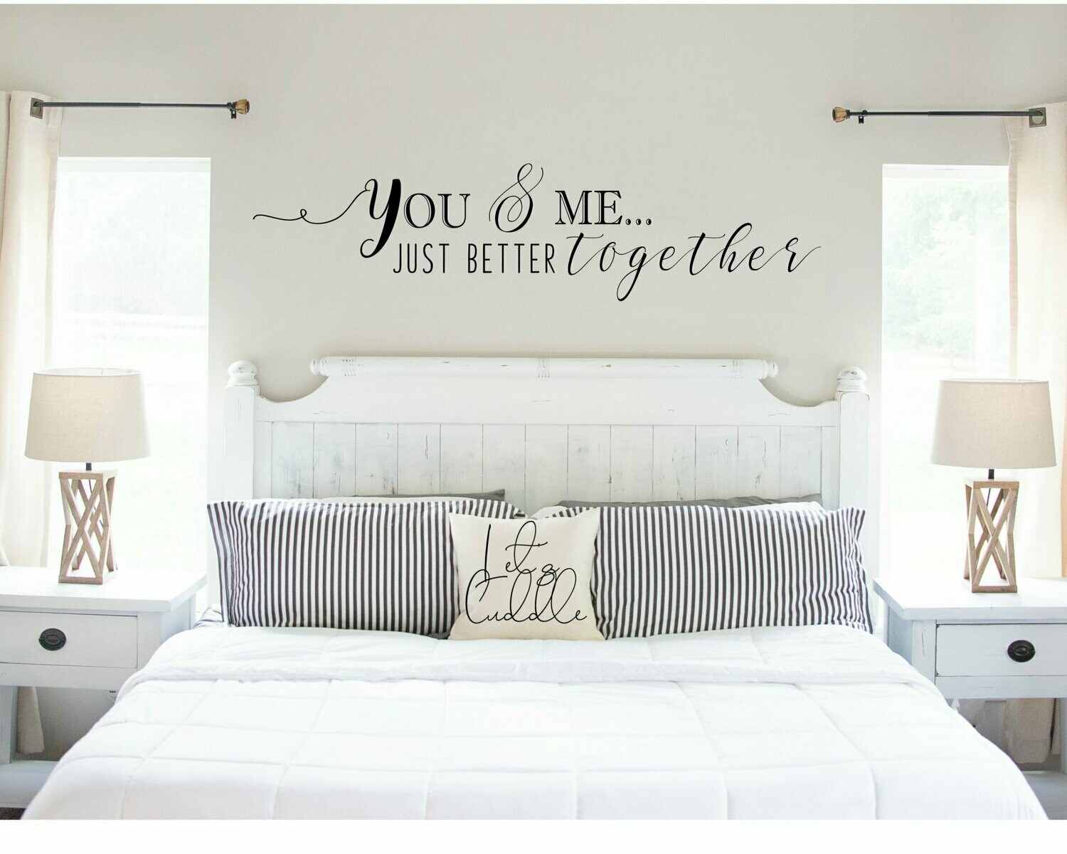 You & Me Are Better Together Vinyl Wall Decal