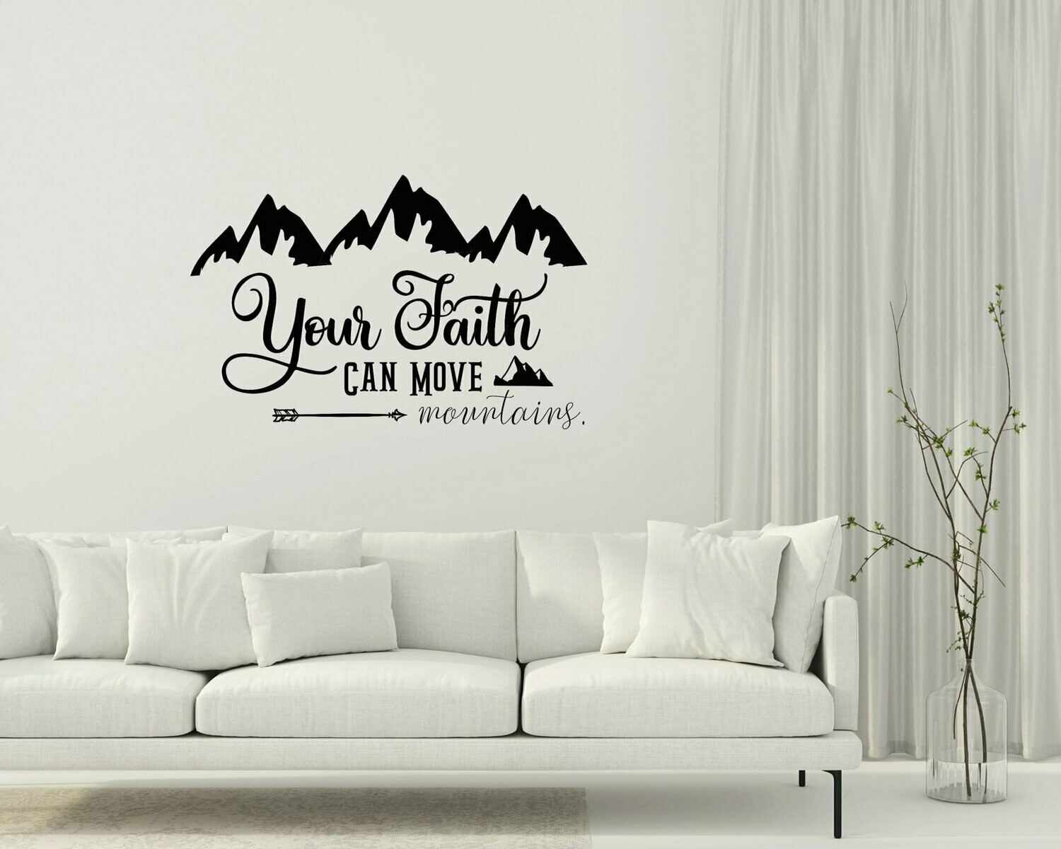 Faith Moves Mountains Vinyl Sticker - The Creative Mom