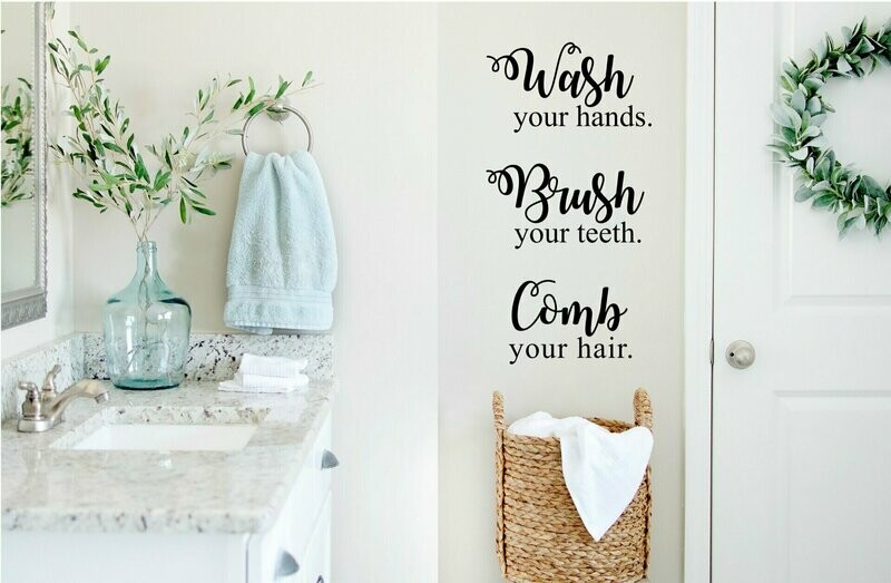 Wash Your Hands Vinyl Wall Decal