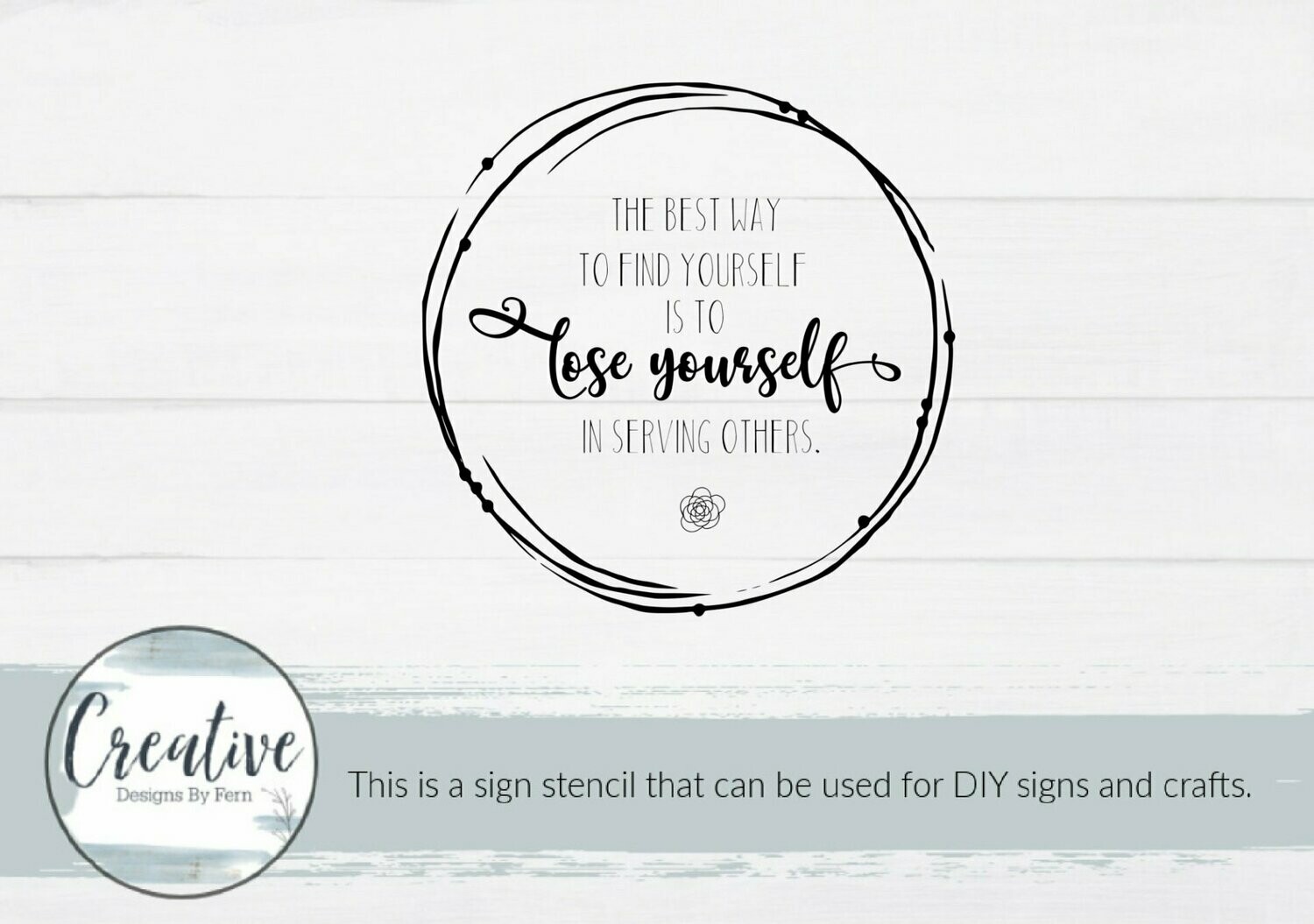 The Best Way To Find Yourself Sign Stencil
