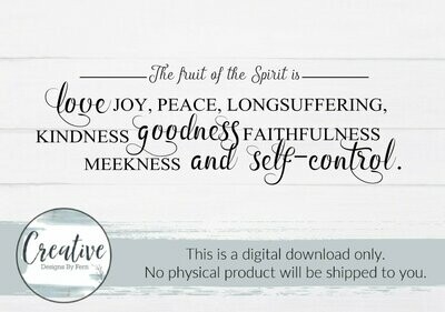 The Fruit of the Spirit (Digital Download)