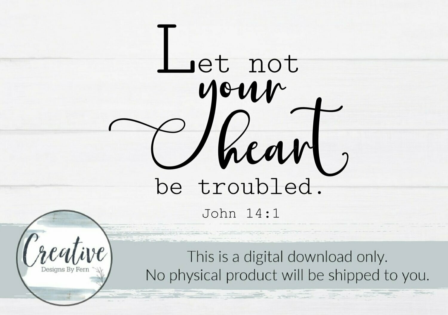 Let Not Your Heart be Troubled (Digital Download)