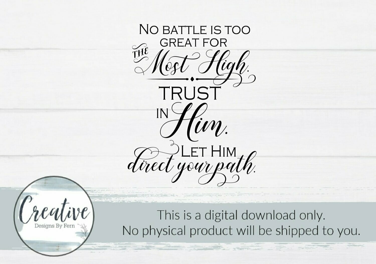 No Battle is Too Great... (Digital Download)