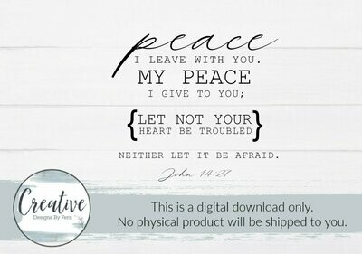 Peace I Leave With You (Digital Download)