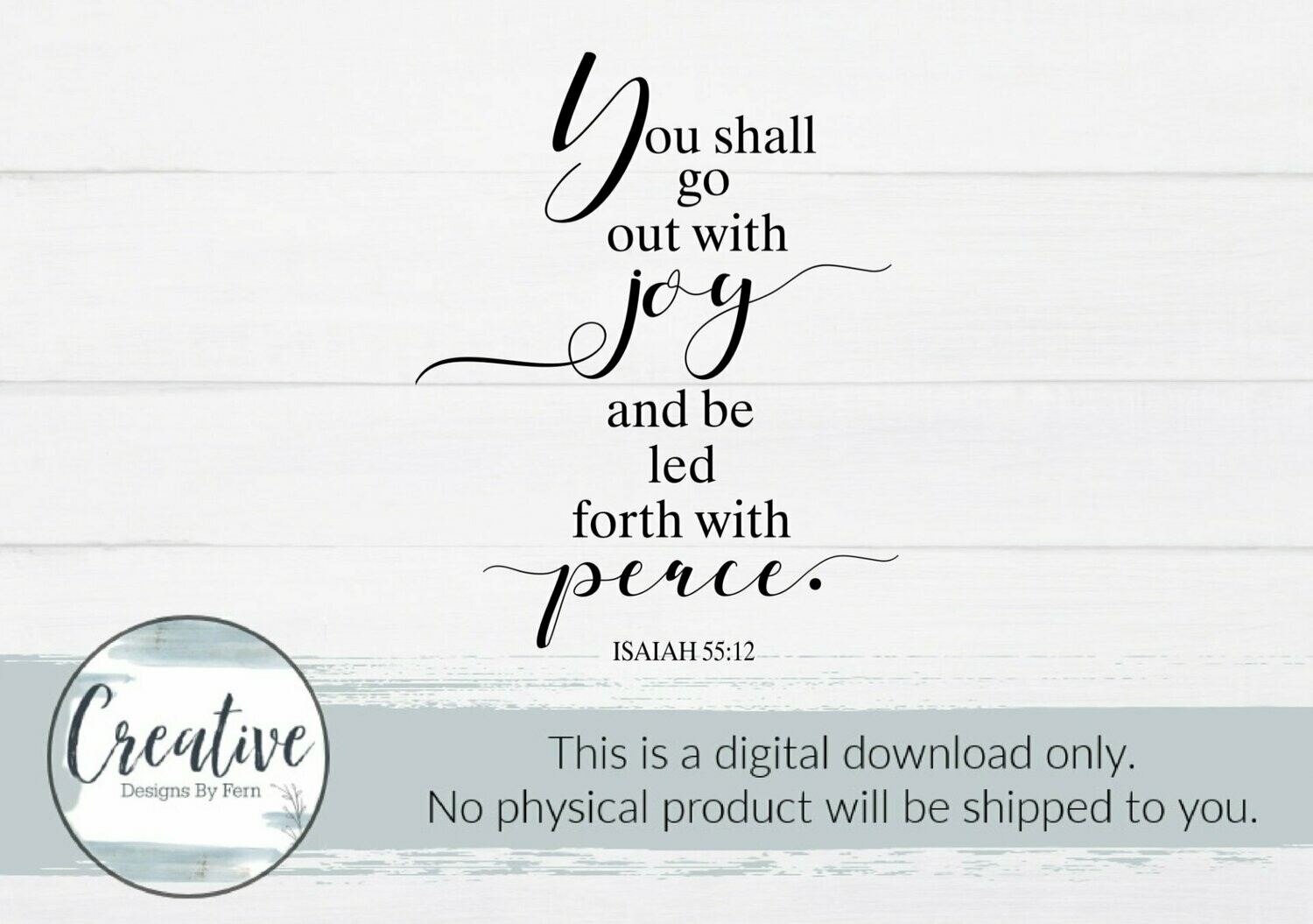 You Shall Go Out with Joy (Digital Download)