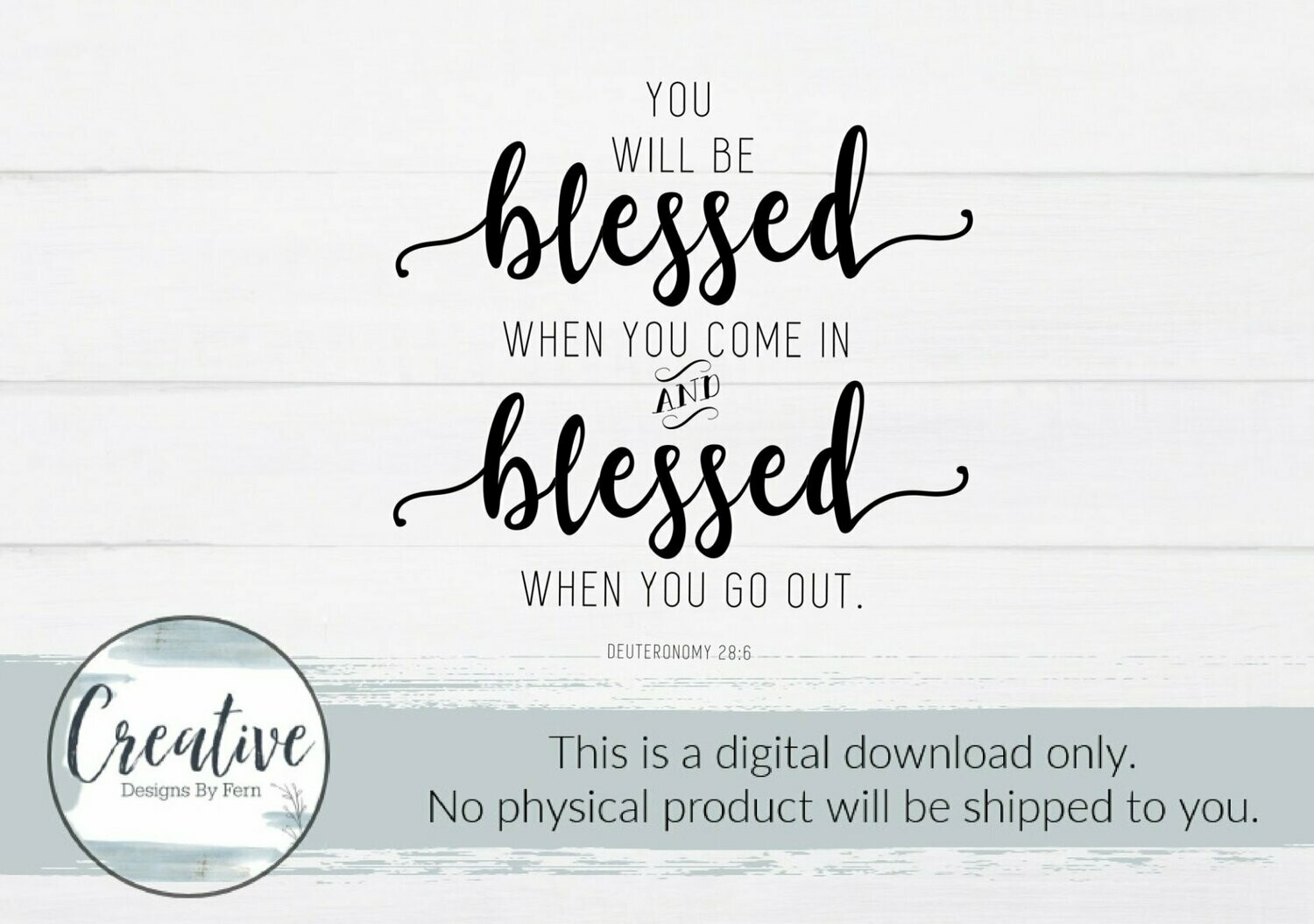 You Will Be Blessed (Digital Download)