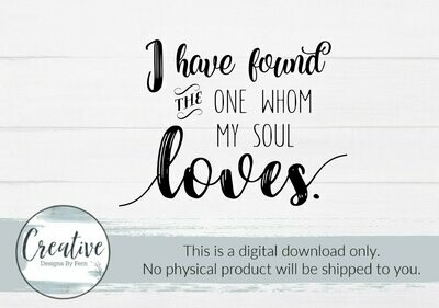 I Have Found the One Whom My Soul Loves (Digital Download)