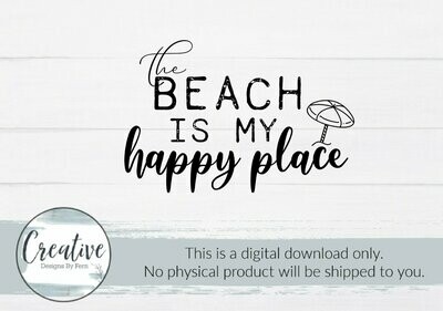 The Beach is My Happy Place (Digital Download)