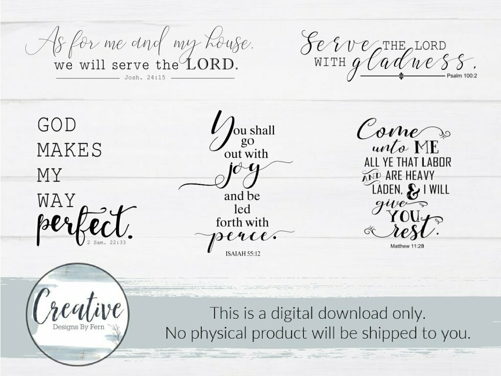 Scripture Svg Bundle (Digital Download)